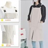 LeafIn WGZ Women's Long Length Apron with Pockets, H-Type, Buckle,