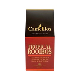 Tropical Rooibos Tea, Pyramid Tea Bags, Herbal Tea, Caffeine Free, Camellios (15 Tea Bags, 1 Pack)