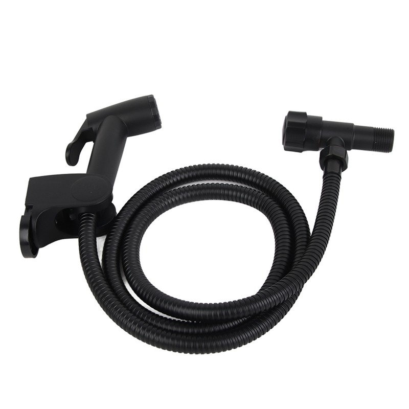 G1/2 Black Stainless Steel Handheld Toilet Bidet Sprayer Set Attachment
