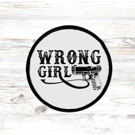 Handmade Wrong Girl Western Hat Patch Sublimation DYI Fabric Patch Glue Iron On Sew