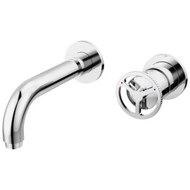Delta Faucet Trinsic Wall Mount Bathroom Faucet Chrome, Wall Mount Faucet Bathroom, Wall Faucets Bathroom Sink, Chrome Bathroom Faucet, Faucet for Bathroom Sink, Chrome T3558LF-WL (Valve Not Included)