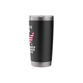 Divided States of America Love Kindness Empathy Fairness Stainless Steel Insulated Tumbler