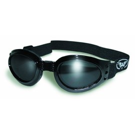 Global Vision Adventure Foldable Goggles Black Frame Smoked Lenses