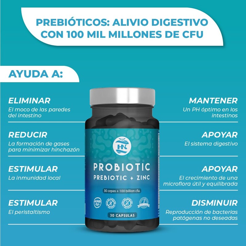 Intestinal Probiotics and Prebiotics 100 Billion CFU-30 Bacterial Strains Probiotics