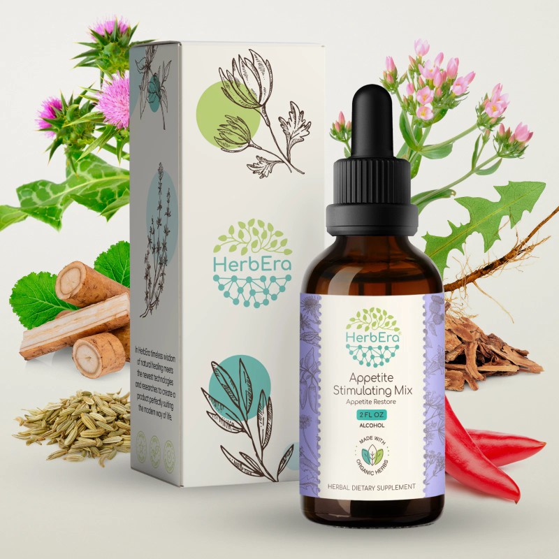 HerbEra Appetite Stimulating Mix Tincture. Appetite Restore - 4 fl