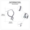 MONGAS Snake Earrings Sterling Silver Snake Hoop Earrings Snake Jewelry