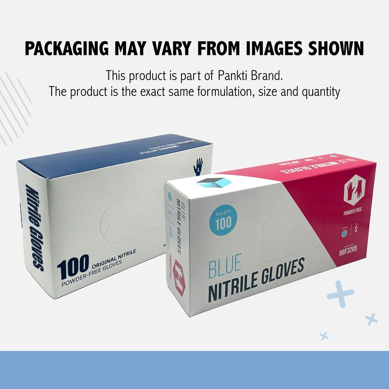 PANKTI Surgicals Powder Free Nitrile Gloves, Food Grade, Hand Disposable