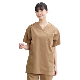 Nissen 102 Cotton Easy Scrubs, Unisex, Adults, Nursereine Original Fabric, Coana, Braun, M