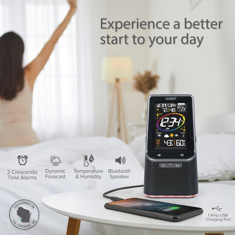 La Crosse Technology S87078 Color Wireless Weather Station with Bluetooth