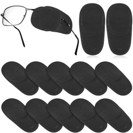 Ipetboom 12pcs Eye Patches for Glasses Lazy Eye Amblyopia Patches for Adults Boys and Girls