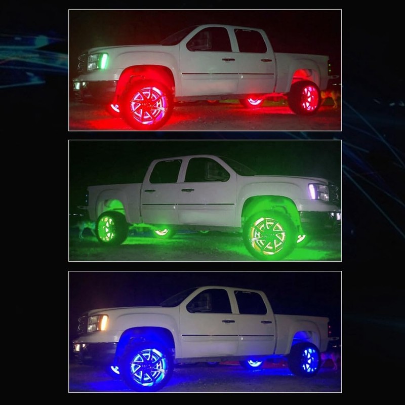Blueshyhall 15.5 inch LED Rim Wheel Ring Lights 4 PCS