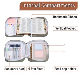 Mr. Pen- Bible Case, Sunlit Garden, Bible Covers for Women, Bible Cover, Bible Bag, Bible Covers for Girls, Bible Carrying Case for Women, Bible Holder Case for Women, Kids Bible Cover, Bible Carrier