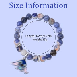 yumcute Cartoon Bracelets Theme Bracelet Adjustable Bracelets Charm Natural Bead Stones Bracelet With Cute Pendant For Sister Best Friends Daughter Niece Birthday Gifts