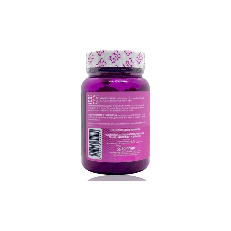 Colgeno Biotina 60 Gomitas Belabear Vitamina A C D Fresa