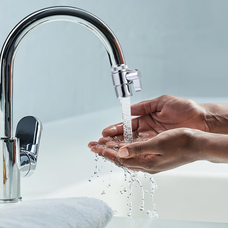 DOITOOL Faucet Diverter Valve with Aerator and Male Threaded Adapter,