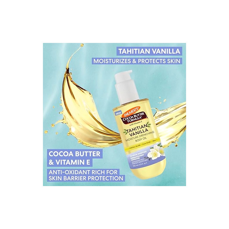 Palmer's Cocoa Butter Formula Tahitian Vanilla Body Oil, Aceite Hidratante