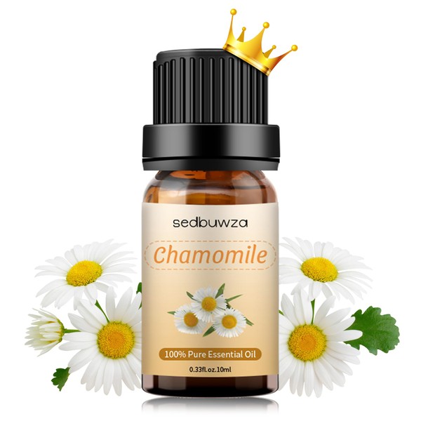 Sedbuwza Chamomile Essential Oil, 100% Pure Organic Chamomile Aromatherapy Gift Oil for Diffuser, Humidifier, Soap, Candle, Perfume