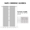 Tiadkh Home Decor Blackout Extra Long Curtains，192" Long Grommet High