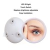 5.6inch Handheld Magnifying Makeup Mirror Triple Suction Cup 10X Magnification