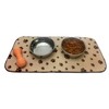 Kitchen Basics Microfiber Pet Bowl Feeding Mat, Anti-Skid and Absorbent,