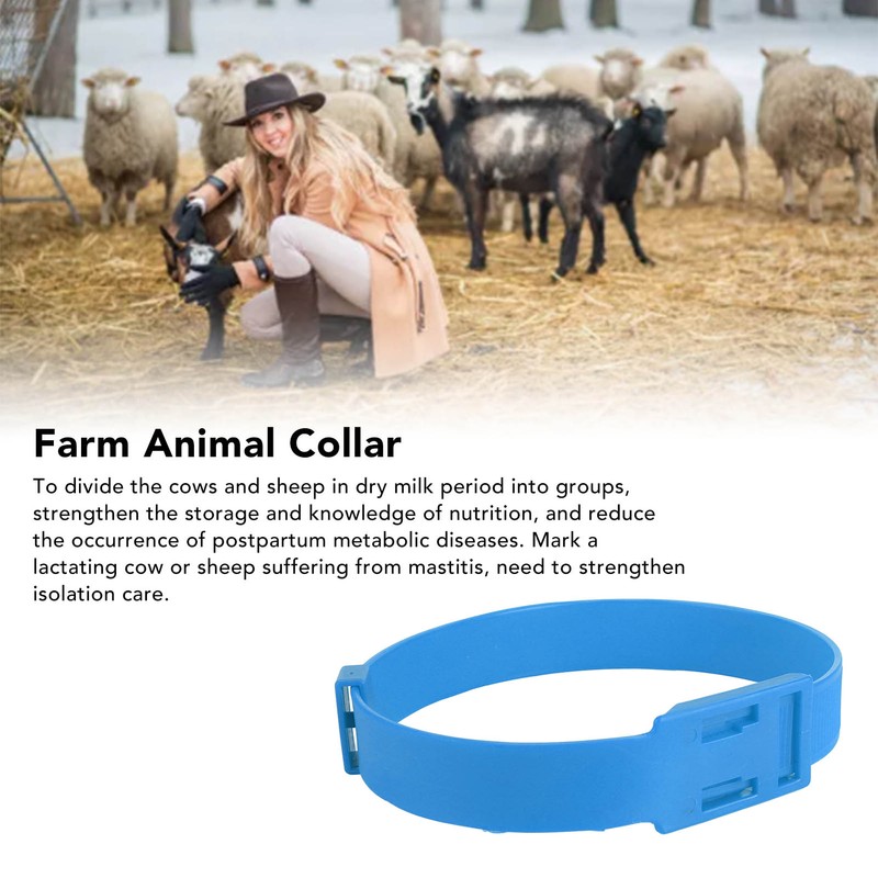 10PCS Goat Collar PU 23 Inch Adjustable Livestock Collar for