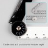 Belegao 2 PCS Folding Rulers, 15cm/30cm Foldable Ruler Clear &