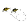 PetrisCatch Crankbait Wobbler Set of 4 + 4 Steel Leaders,