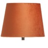 Satsuma Orange Hammered Glass Modern Table Lamp with Satsuma Orange