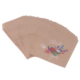 GLOGLOW 48 Bolsas de Papel Kraft, Patrón de Dinosaurio y Flores, Mini Bolsas de Papel Kraft para Dulces, Bolsas con Pegatinas para Fiestas Infantiles y Bodas