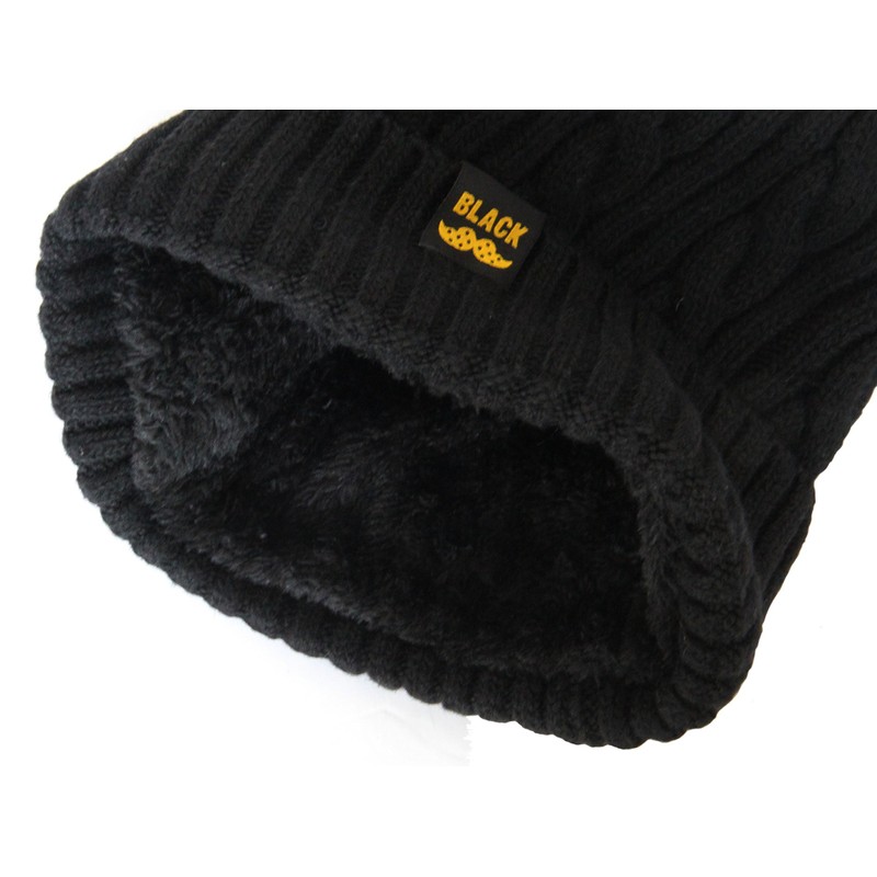 Soophen Gorro de Lana Holgado para Hombre, diseño de Calavera,