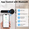 Smart Fingerprint Door Knob Lock with Display Screen, Fingerprint Biometric