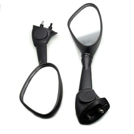 MZS Racing Motorcycle Rear View Mirrors, Fairing Rearview Side Mirror Accessories Black Compatible with S1000RR 2010-2018 / HP4 2011-2015