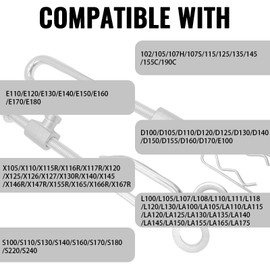 GX21718/GX24864 Deck Lift Hanger Rod Kit Replacement for John Deere 14M7465 GX26085 24M7053 D100/D105/E130/X105 & Replaces Part NumberGX21576/GX22587/GX22165 (Left+Right)