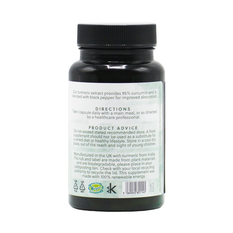 Turmeric & Curcumin Capsules | 95% Curcuminoids | Black Pepper