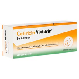 Cetirizin Vividrin 10mg Film-Coated Tablets Pack of 50