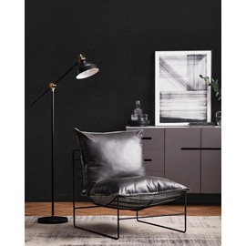 Heroad 17.7” x 118” Peel and Stick Wallpaper Matte Black Contact Paper for New Environmentally Friendly Materials Thickening Upgrade Increase Stomata Wallpaper for Countertops Bathroom Kitchen