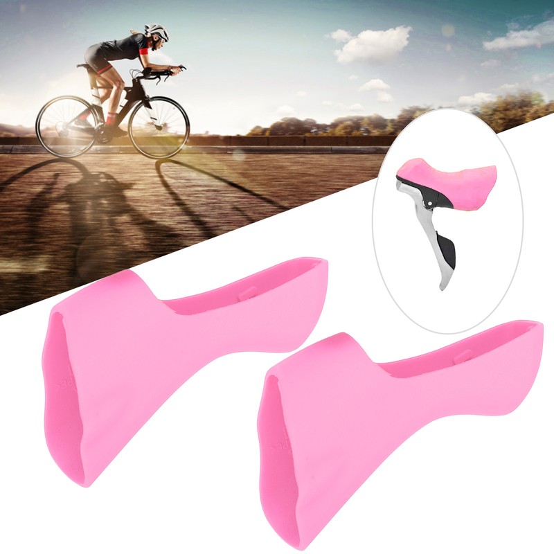 1Pair Bike Handlebar Cover Silicone Protective Comfortable Grips for Road