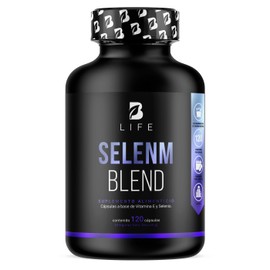 Selenio de 120 Cápsulas. Ingredientes naturales: con Vitamina E para mayor absorción. Selenm Blend B Life.