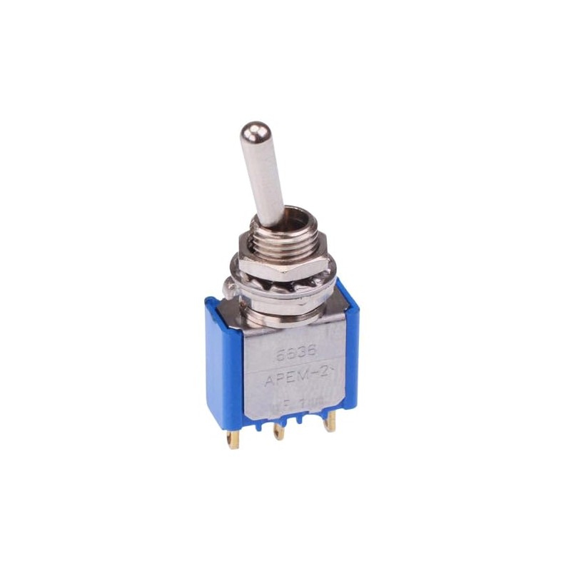 5636CD APEM On-On 6.35mm Miniature Toggle Switch SPDT
