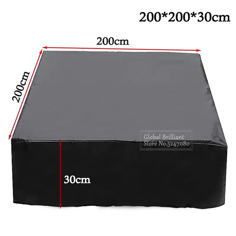 210D Oxford Square Hot Tub Cover, 78.7 x 78.7 x