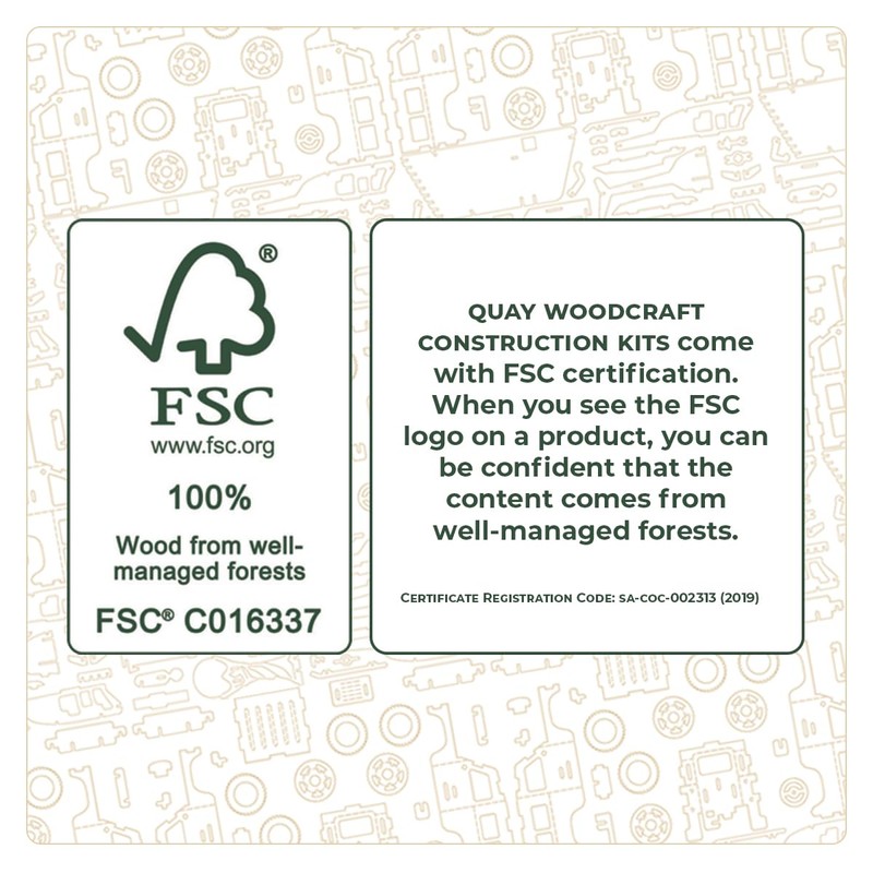 Quay F-16 Falcon Woodcraft Construction Kit FSC