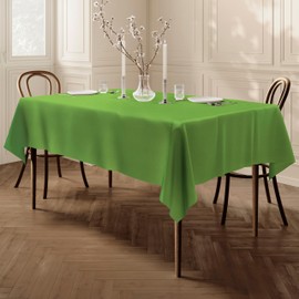 Home Direct Extra Large Rectangular Fabric Tablecloth 150x300cm 59"x118" Green