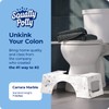 Squatty Potty Carrara Marble Toilet Stool, Gray, 7 Inch Height