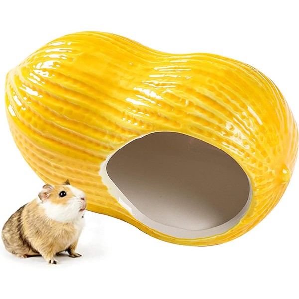 Esshogo Pet Ceramic Nest, Hamster House Made of Ceramic, Small