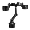 JSCARLIFE Car Cup Holder Expander with Tray, Multi-Functional Phone Slot,360