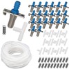 ZUDKSUY Automatic Rabbit Nipple Drinker Kit, 20 Pack Double Pull