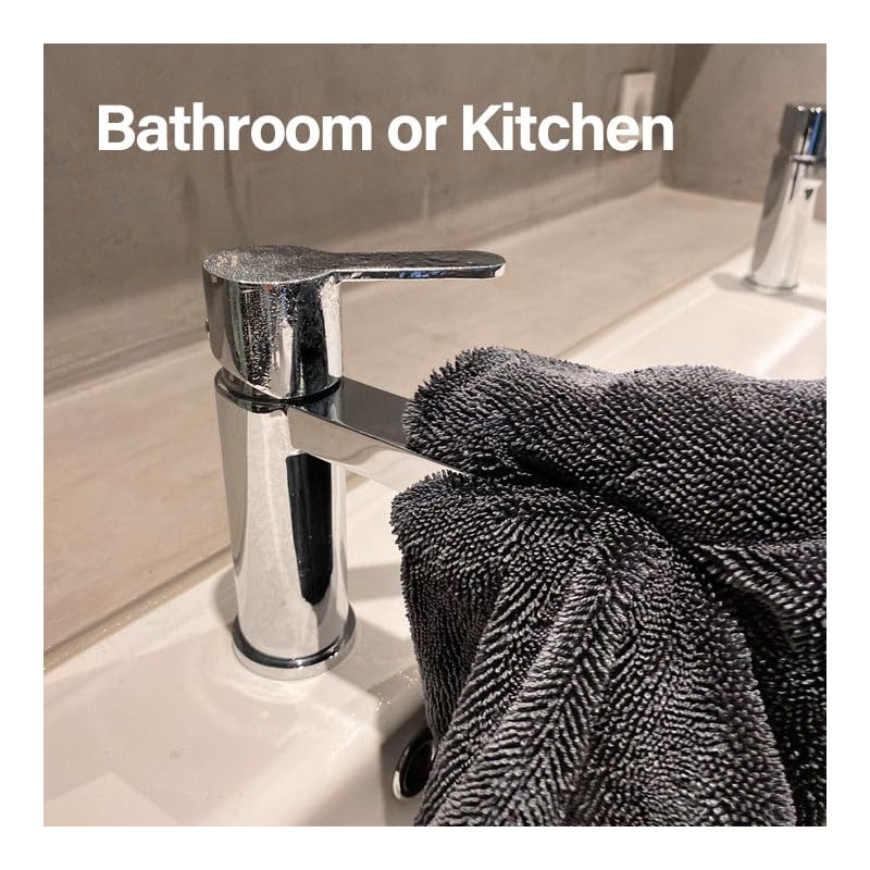 Lakifmo Microfibre Cleaning Cloth for Bathroom, Kitchen, Drying Cloth for