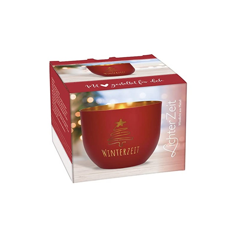 Winterzeit: Windlicht aus Metall