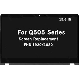 HOYRTDE 15.6" New Screen Replacement for ASUS Q505 Q505U Q505UA-BI5T7 Q525UA-BI7T9 FHD 1920X1080 IPS LCD Display Touch Screen Digitizer Assembly with Bezel