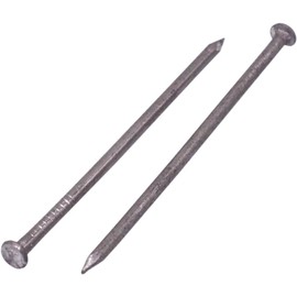 (Pack of 400) Carbon Steel 1/16" x 2" (1.6 x 50 mm) Construction Nails Flat Round Head Multi-Purpose Common Wire Nails Woodworking